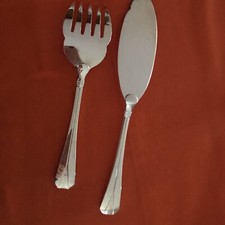 Christofle ATLANTIDE  2 Couverts De Service A Poisson -   Métal  ARGENTÉ -