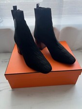 Stivali HERMES neri in tessuto