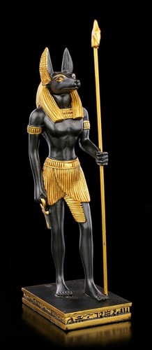 Statua egizia anubi con - statua,