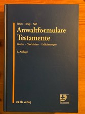 Anwaltformulare Testamente von