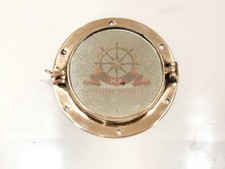 Lotto di 2 oblò in ottone con