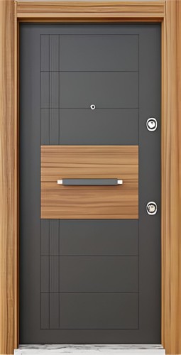 Porta ingresso nera alta - porta,