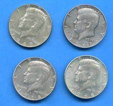 LOTTO 4 Mezzo Dollaro USA