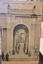 Cartolina Mirandola Viag .rara  Galleria Carpigiani E Gallini Fp