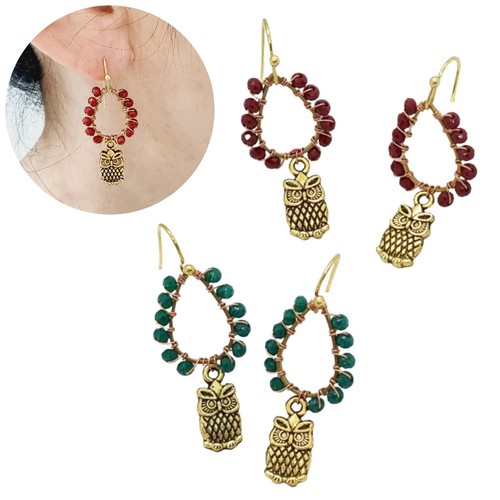 Orecchini donna con gufo - con,