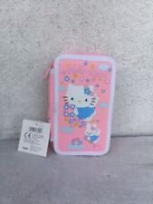HELLO KITTY ASTUCCIO PORTAPENNE 2 Cerniere Scuola Vintage Sanrio 2001
