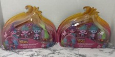 Trolls Poppy's Fashion Frenzy Pack set di 4 personaggi bambole nuovi scatola aperta