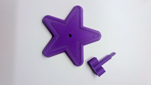 Barbie piedistallo stand - barbie, viola