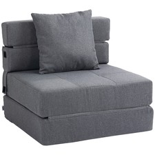 HOMCOM Poltrona Letto Singolo