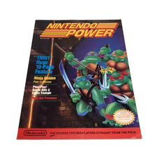 Nintendo Power Magazine #6 May/June 1989 Ninja Turtles TMNT w/ Poster Good