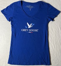 Women’s Grey Goose Shirt-Blue-Size Small *FREE SHIPPING*