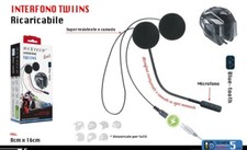 INTERFONO RICARICABILE AURICOLARE CASCO BLUETOOTH MOTO SCOOTER CUFFIE AU-BT012
