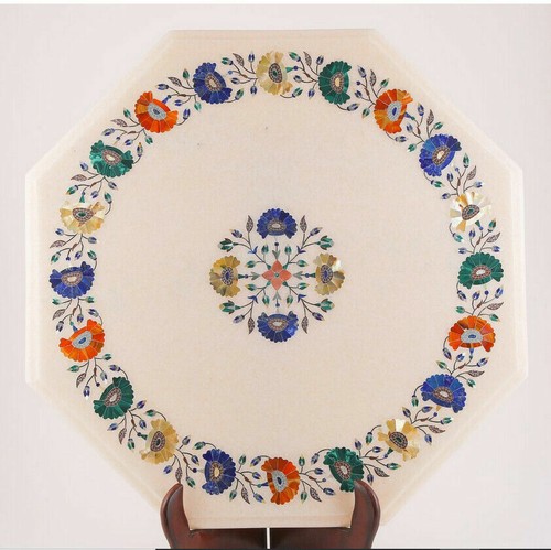 Tavolino marmo con - marmo, 18"