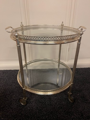 Carrello bar rotondo ottone - carrello,