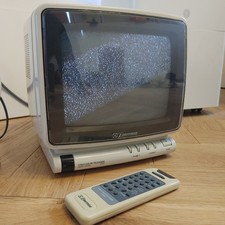 TV a colori Emerson 9" testato modello TC0916 vintage CRT retrò con telecomando televisore