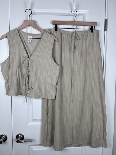 Set gilet maxi gonna - gilet, vintage