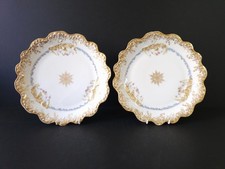 Coppia di piatti in porcellana di Limoges circa 1897 - 1904