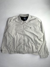 RALPH LAUREN GIUBBOTTO BOMBER HARRINGTON BEIGE FODERATO LOGO RICAMATO XXL