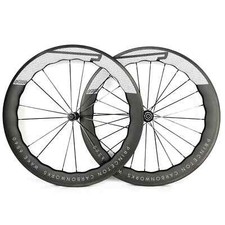 Set ruote in fibra di carbonio 700C bici da strada larghezza 25/28 mm clincher/tubeless/tubolare