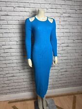 Abito midi Zara Pointelle blu