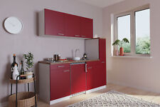 Cucina Mini Cucina Singlekueche Cucinino Bianco Rosso Luis 180 CM