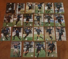 Cartoline Inter 1999 2000 calcio carda football Ronaldo Baggio Vieri Zamorano...