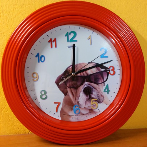 Orologio rosso parete - da,