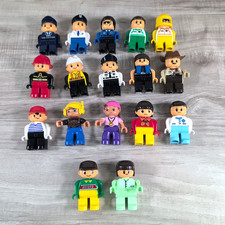 LEGO Duplo Giocattolo Lotto di 17 Action Figure Polizia, Autisti e altro