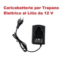 Caricabatteria per Trapano Avvitatore Elettrico al Litio da 12 V