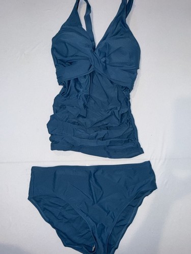 Tankini donna blu - , increspato