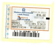 n.1 marca da bollo €. 16 00