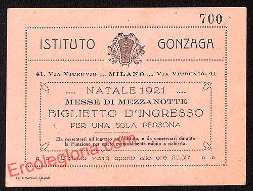 Ag9282 biglietto ingresso - -, d'