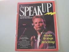 SPEAKUP N° 10 - DICEMBRE 1985 (IN INGLESE) - INTERVISTE STING/JANE GLOVER