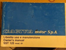Libretto uso e manutenzione CAGIVA SST 125 modello 1981
