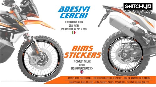 Kit adesivi cerchi - cerchi, ktm