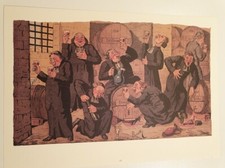 (Riproduzione) DEGUSTAZIONE IN CANTINA - Lefman / Lavrate - 1800 (arredamento)