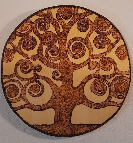 Pirografia legno albero - pirografia,