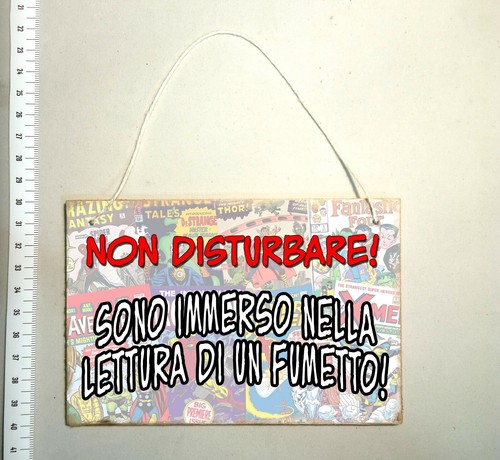 Non disturbare targa - targa, fumetti