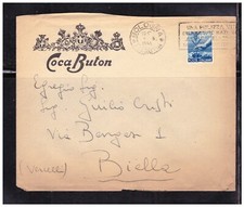 Busta Commerciale Bologna Coca Buton Distilleria 1949 KYA525