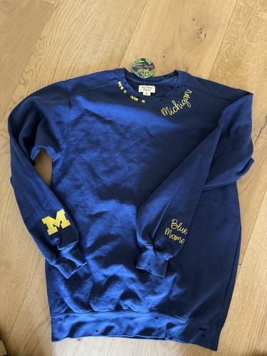 Felpa michigan mamma blu - michigan, blu"