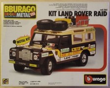 # BBURAGO-METAL KIT # LAND ROVER RAID, scala 1/25, cod.5161, completo 100%