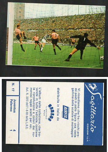 Figurina fotocalcio sagittario - figurina,