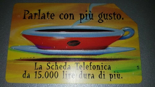 Scheda telefonica 10000 lire - scheda,