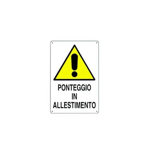 Cartello pericolo ponteggio - pericolo,