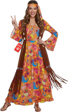 Costume Hippie Donna Anni '70