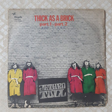 DISCO 45 GIRI JETHRO TULL THICK AS A BRICK CHRYSALIS 010 1003 1972