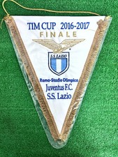 GAGLIARDETTO LAZIO JUVENTUS FINALE COPPA ITALIA 16/17 MAGLIA SHIRT MATCH WORN