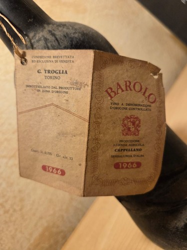 Barolo bottiglia cappellano - bottiglia,