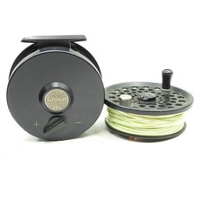 Mulinello da pesca a mosca Lamson LP-3.5. Made in USA. Con bobina di ricambio.