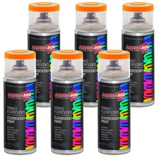 6x Fluorescent Paint Spray Can